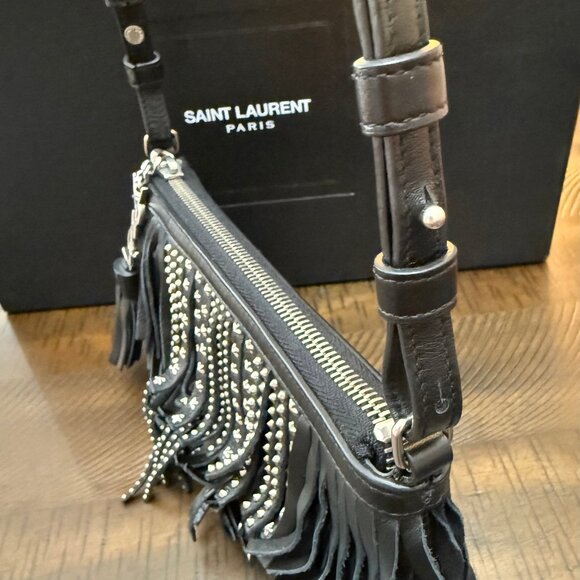 Saint Laurent Leather Crossbody Bag - Picture 2 of 13